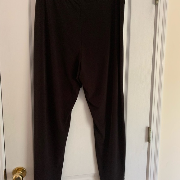 Susan Graver Essentials Liquid Knit Straight Leg Pants. - Picture 2 of 5
